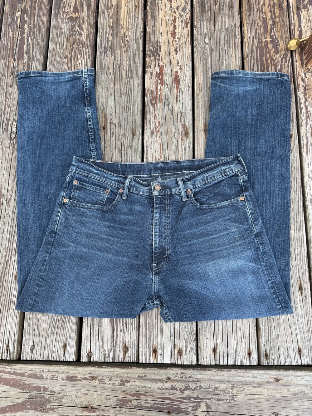 Levi's Men's Straight Fit Blue Denim Jeans